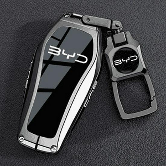 Compatible Key Cover for BYD Models: Seagull, Seal 06dmi, Dolphin 06GT, Seal 07dm - Car Metal Shell Buckle Modification