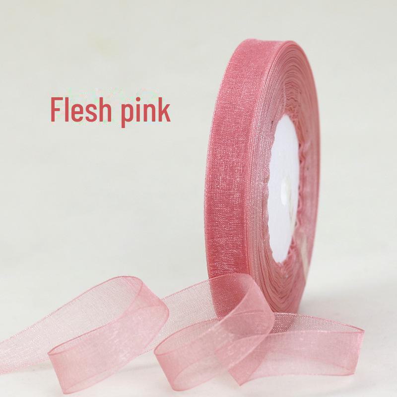 Snow Yarn Ribbon – 1.2cm Decorative Bow for Gift Boxes, Festivals & DIY, 45m