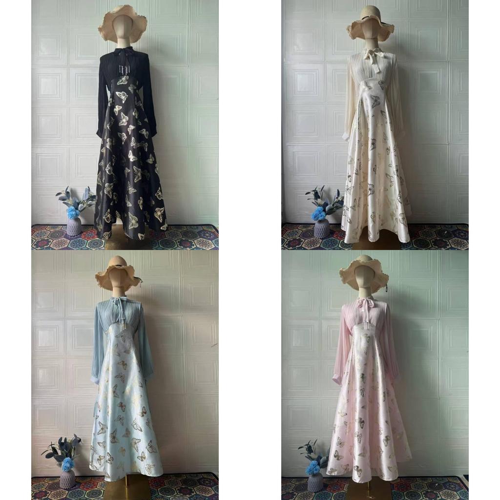 Polyester Spliced Long Dress With Sparkling Rhinestones For Elegant Evening Wear
