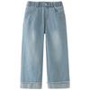 DAVE&BELLA Girls' Thin Straight-Leg Denim Jeans