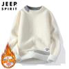 JEEP SPIRIT Men's Round Neck Long Sleeve Knit Sweater