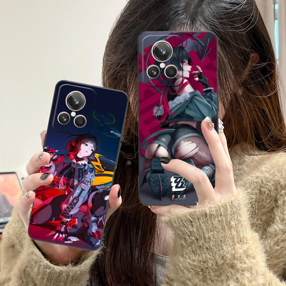 Zenless Zone Zero Jane Doe Phone Case for Realme 15 14 13 12 11 10 9 Pro Plus T i Lite 5G Colorful Printing Cover Luxury Pretty
