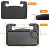 Car Steering Wheel Desk | Food Table For Car | Steering Wheel Tray For Constant Travelers, Fits Most Vehicles Steering Wheels (Black)