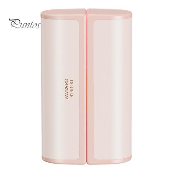 

2 шт. Магнитные перезаряжаемые грелки для рук 6000 мАч электрическая грелка для рук портативная карманная грелка для кемпинга на открытом воздухе охоты Raynauds светло-розовый