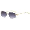 Metal Frame Square Sunglasses For Women Men Uv400 Protection Outdoor Fashion Accessories