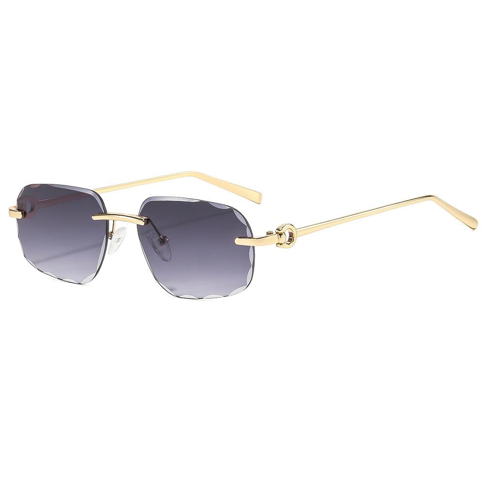 Metal Frame Square Sunglasses For Women Men Uv400 Protection Outdoor Fashion Accessories