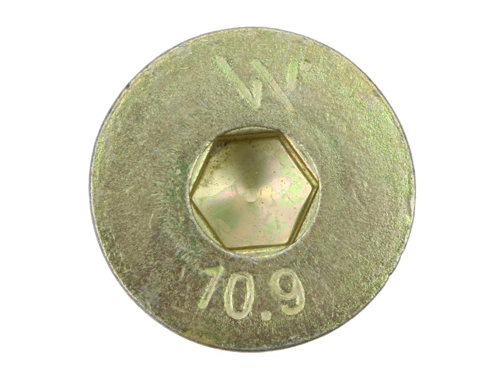 Set of screws, M12x40 - Allen key class 10.9 DIN7991, (sold in sets of 25), Waryński