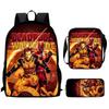 Mochila Escolar Infantil de Deadpool y Wolverine con Tejido Oxford Ligero para Estudiantes de Primaria
