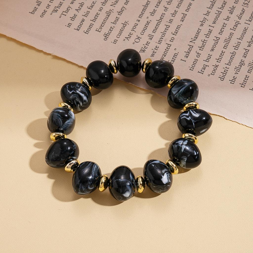 Bohemia Oval Acrylic Bracelet Love Pendant Necklace Woman Banquet Accessories