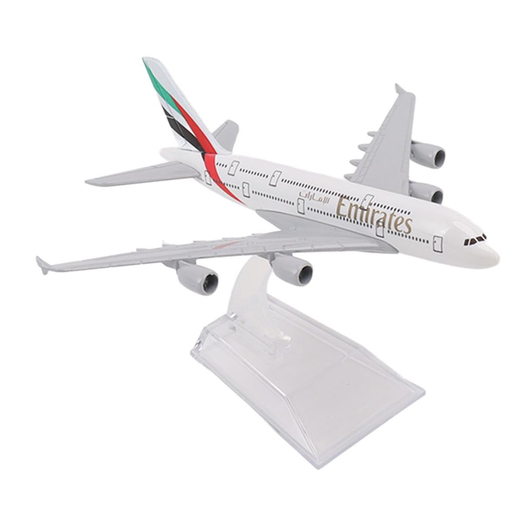380 Airplane Model Alloy Diecast Ornament Plane Model Toy for Children Collection Table Top