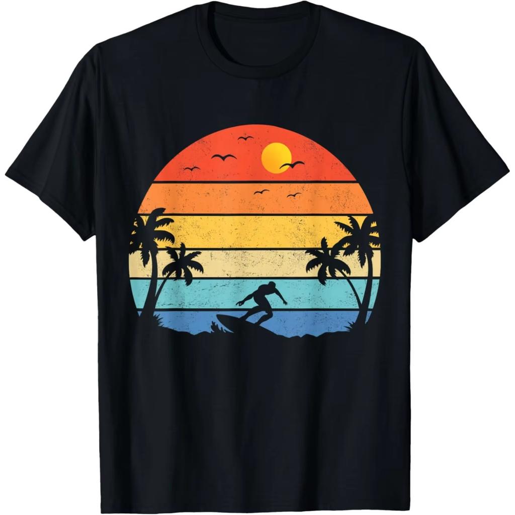 Colorful Surfing Surfboard Windsurfer Windsurfing T Shirt Men Cotton Humor Streetwear Tee Short Sleeve Unisex Loose Clothing