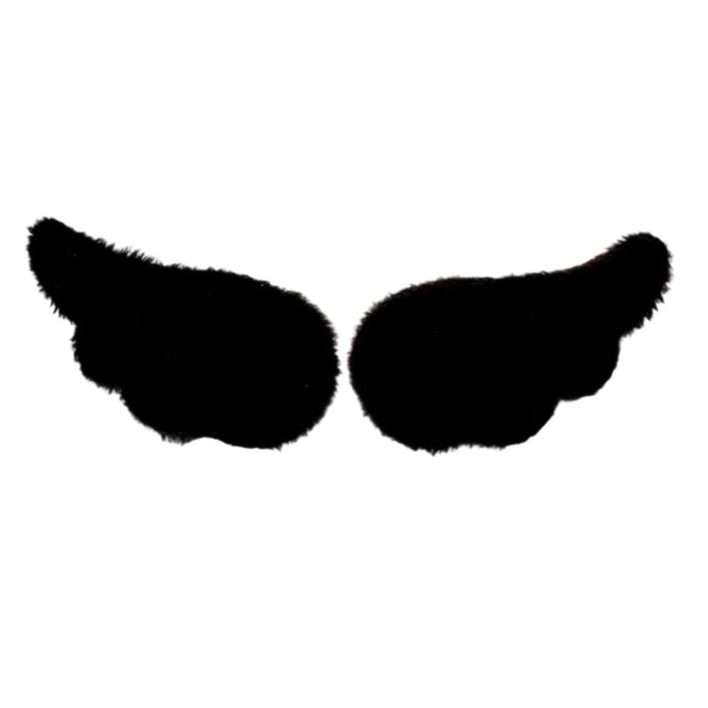 Farbic Angel Wing Brooch Soft Farbic Pin With Safety Closures for Clothing Bags Hat Decoration Accessories