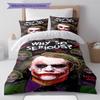 Joker Clown Pattern Bedding Quilt Set Quilt Cover Pillowcase Home Decoration Gift (1 * Duvet Cover + 2 * Pillowcase, Without Core)