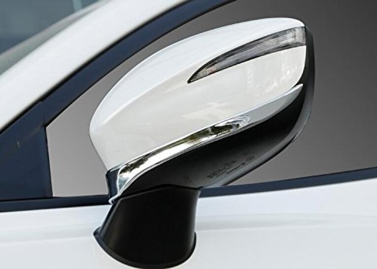 Kryty zrcátek RUIQ pro Mazda řady DK chromované CX-3 (Dolní)