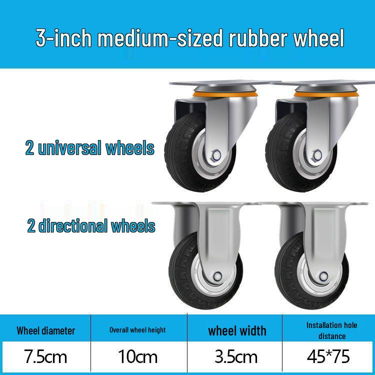 Těžká tichá otočná kolečka (2-8 palců) pro vozíky a malé ruční vozíky