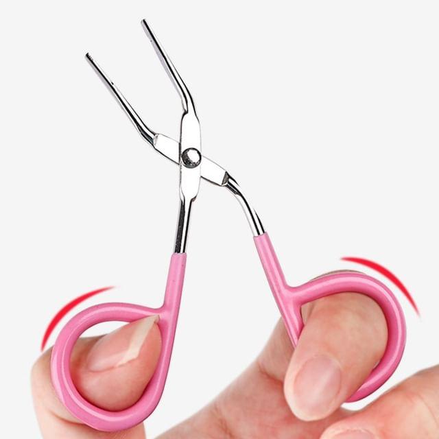 magrinta - Stainless Steel Eyelash Tweezers Pink