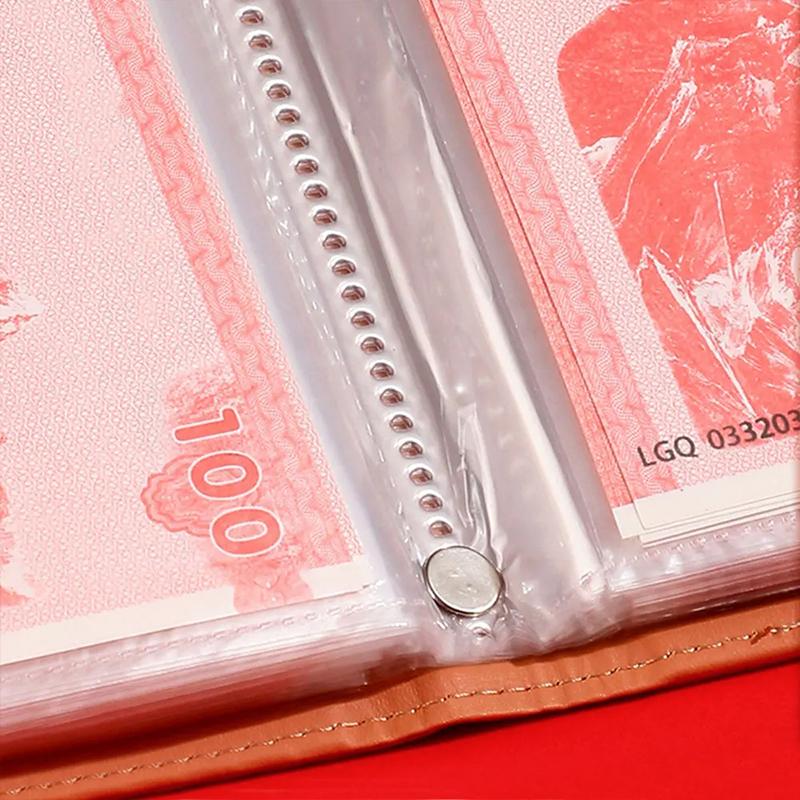 1PC Double-Sided Storage Exquisite Coin Storage Durable Money Book Convenient Collection Booklet Reusable 17.8x12cm