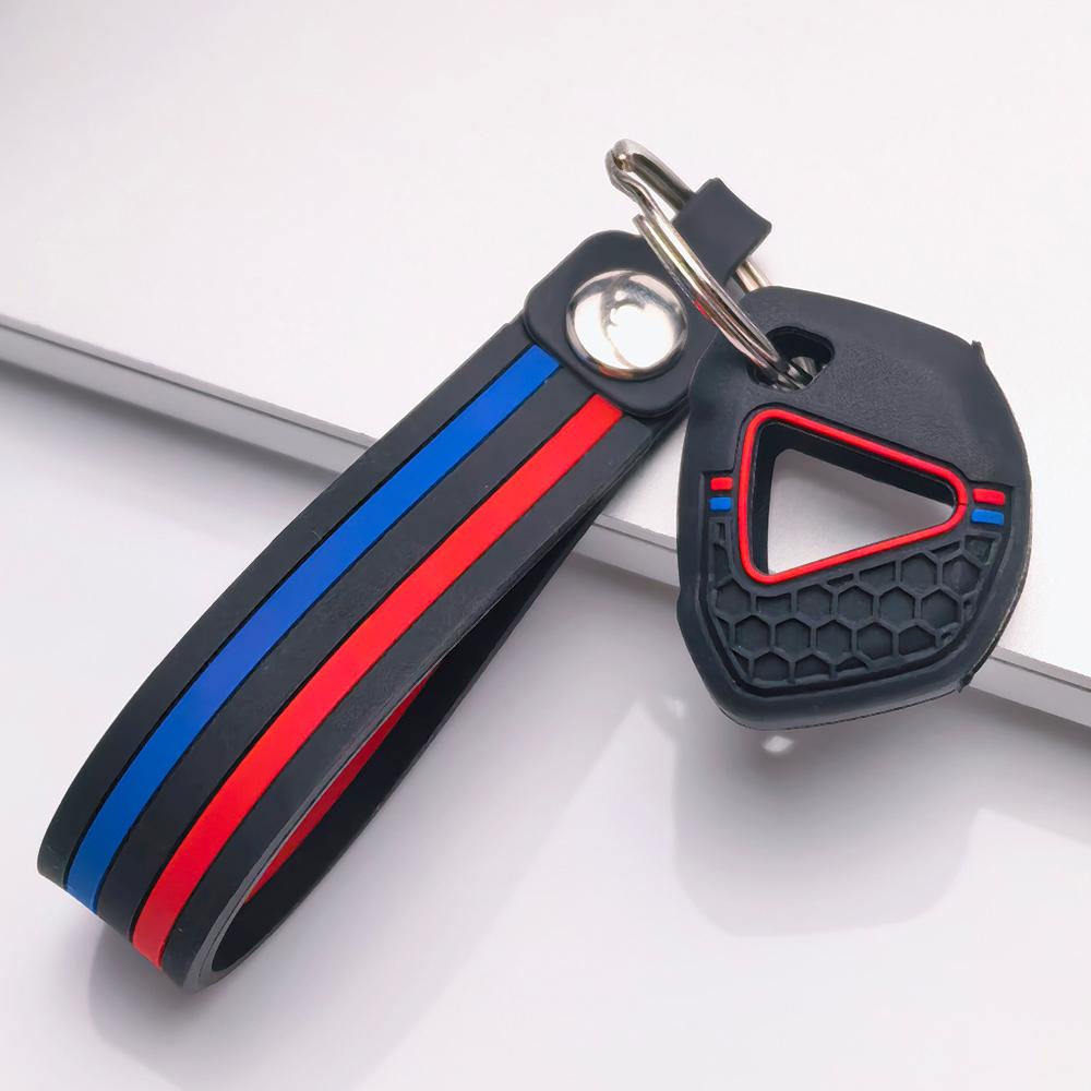 Key Cover for Kawasaki Ninja 250 300 400 650 ZX 6R 10R with Keychain Anti-Scratch Surface Shockproof Structure Soft Grip Texture Easy Install Design