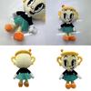 Brinquedo de Pelúcia Aventura Cabeça de Xícara Cuphead Para Crianças 9 pol.