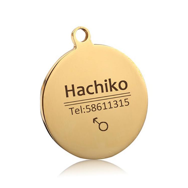 Personalized Stainless Steel Pet Name Tag - Anti-Lost Custom Dog Tag and Collar Nameplate