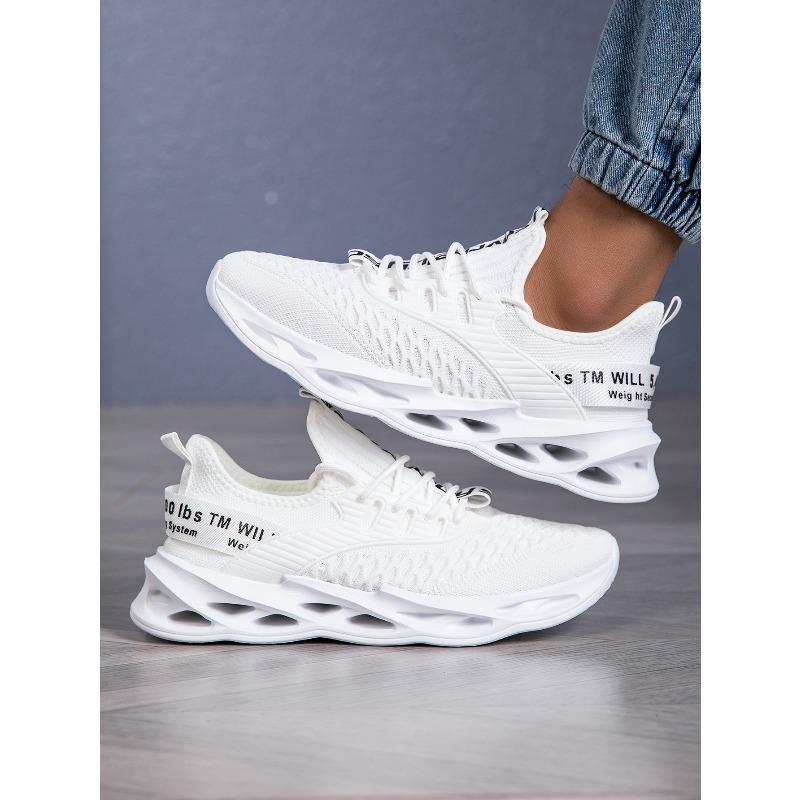 Однотонные парные спортивные туфли весна-лето новые женские белые лезвие шнуровка спортивные 35