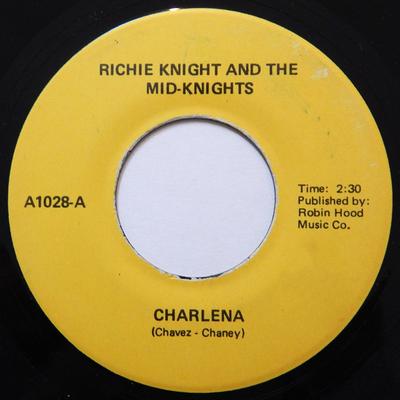 7inch Record RICHIE KNIGHT & THE MID-KNIGHTS / T - Charlena / Unless You Care A1028 AVANTI Canada Rock Used