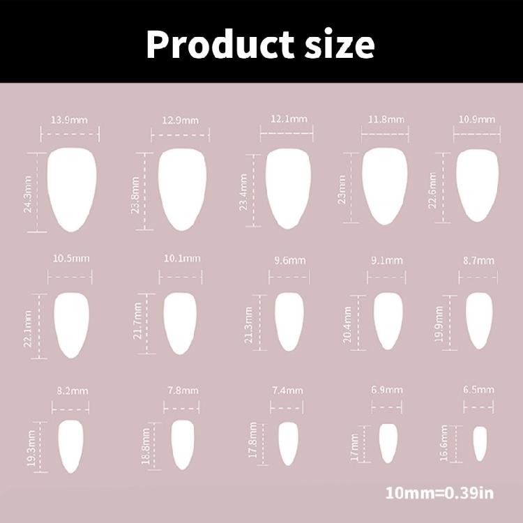 24 szt. Migdałowe Kocie Oko Sztuczny Paznokieć Krótki Nakładany Paznokieć Pełne Krycie Akrylowy Sztuczny Paznokieć Na Imprezy i Święta