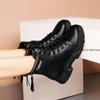 New Black Women's Boots Fashion Lady Casual Boots 2024 Spring Autumn Outdoor Non-slip Thick-soled Women Travel Boots Botas Mujer
