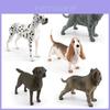 Model realist de câine de companie din PVC 5 Variante Prezentând Basset Hound, Dog German și Labrador