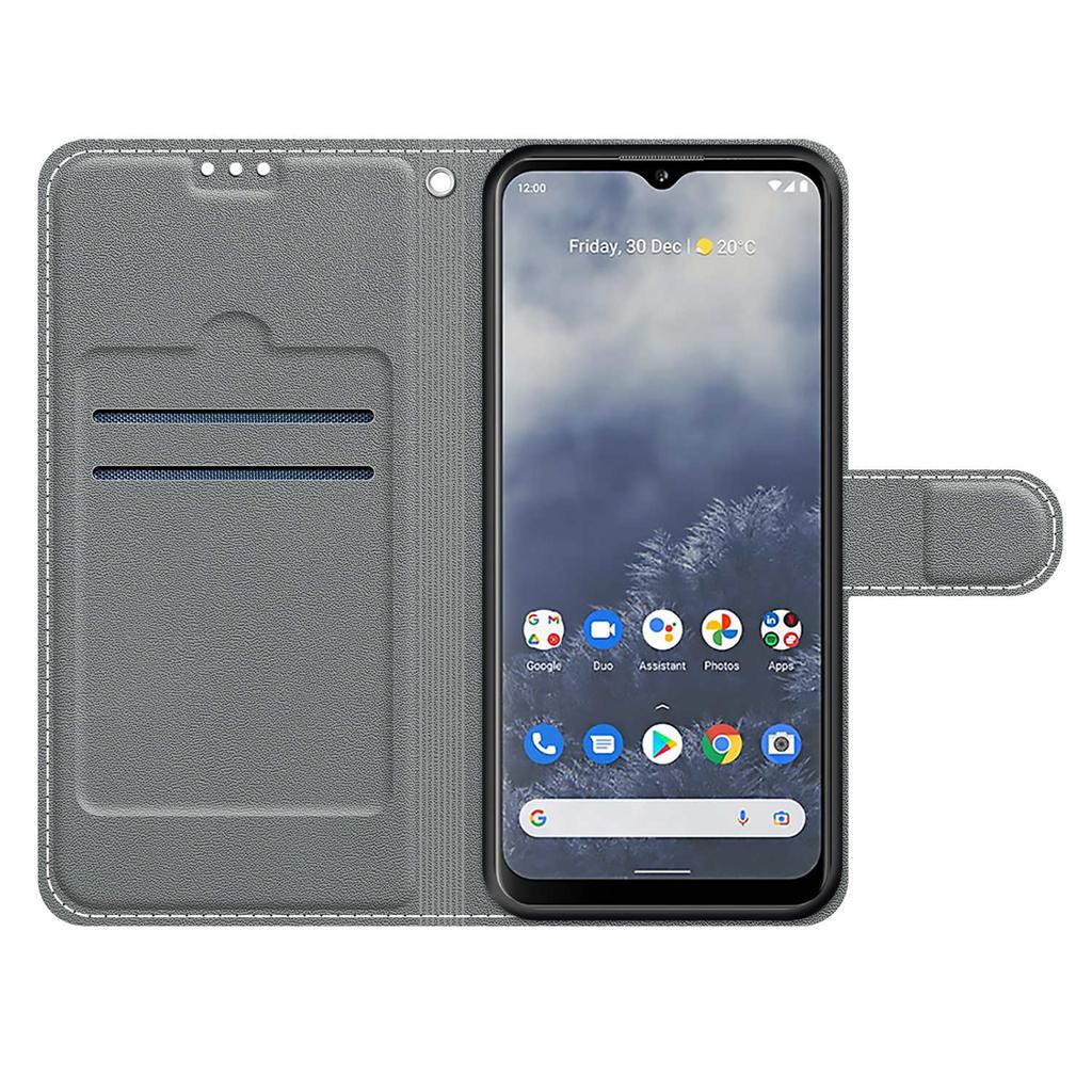 Luxuriöse, bemalte Lederhülle für Nokia G60/G21/G11/G20/G10/C12/C22/C32/G42, Schutzhülle im Brieftaschen-Buchstil für Nokia 6.3/Nokia C01 Plus/Nokia G310