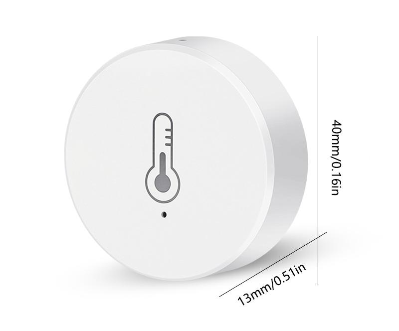 Mini Tuya ZigBee Smart Humidity and Temperature Sensor Smart Home Wireless Temperature Sensor of Alexa Google Home Voice Control