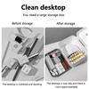 Hand-Held Desktop Storage Box Plastic Scissors Manicure Organizer Jewelry Nail Gel Polish Pen Container Manicure Tool Case