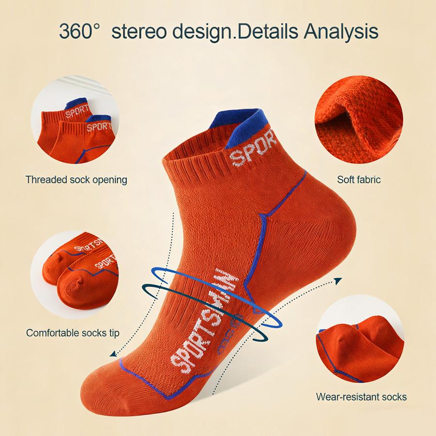 6 Pairs Mesh Socks Men's Summer Man Short Socks Breathable Ankle Socks Cotton Sports Socks Black Thin Cut Run Men Socks