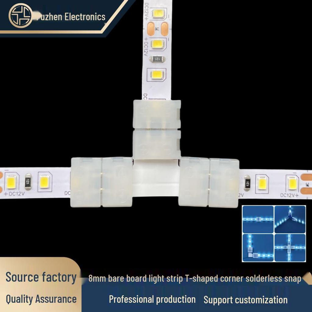Lötfreier 8mm 2-Pin LED-Streifenlicht-Verbinder