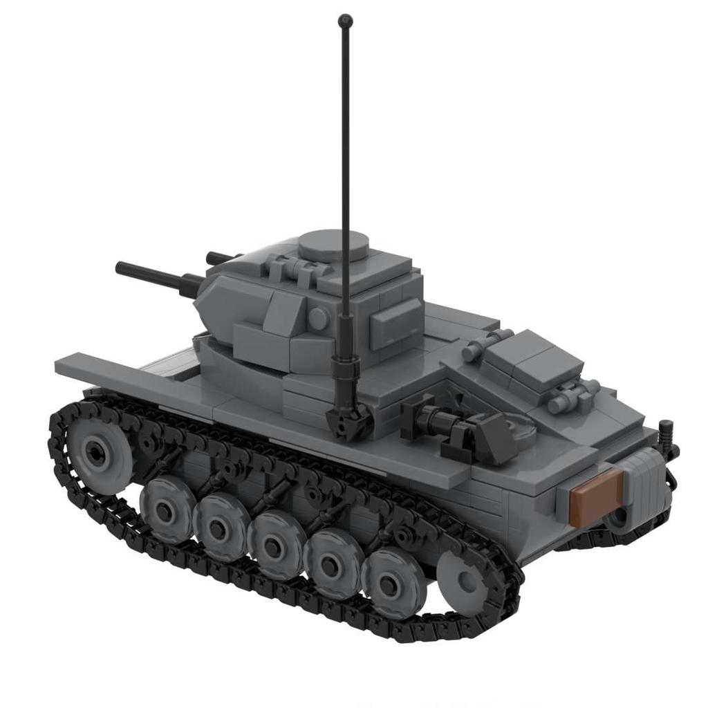 WW2 German II Tank Military Building Blocks Toy Moc Bricks Set New with Free Soldiers