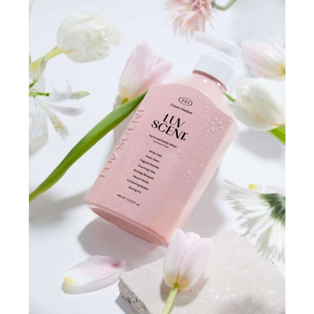 Rubcent Flower Market Body Lotion White Tulip Fragrance, 1 ea, 400ml