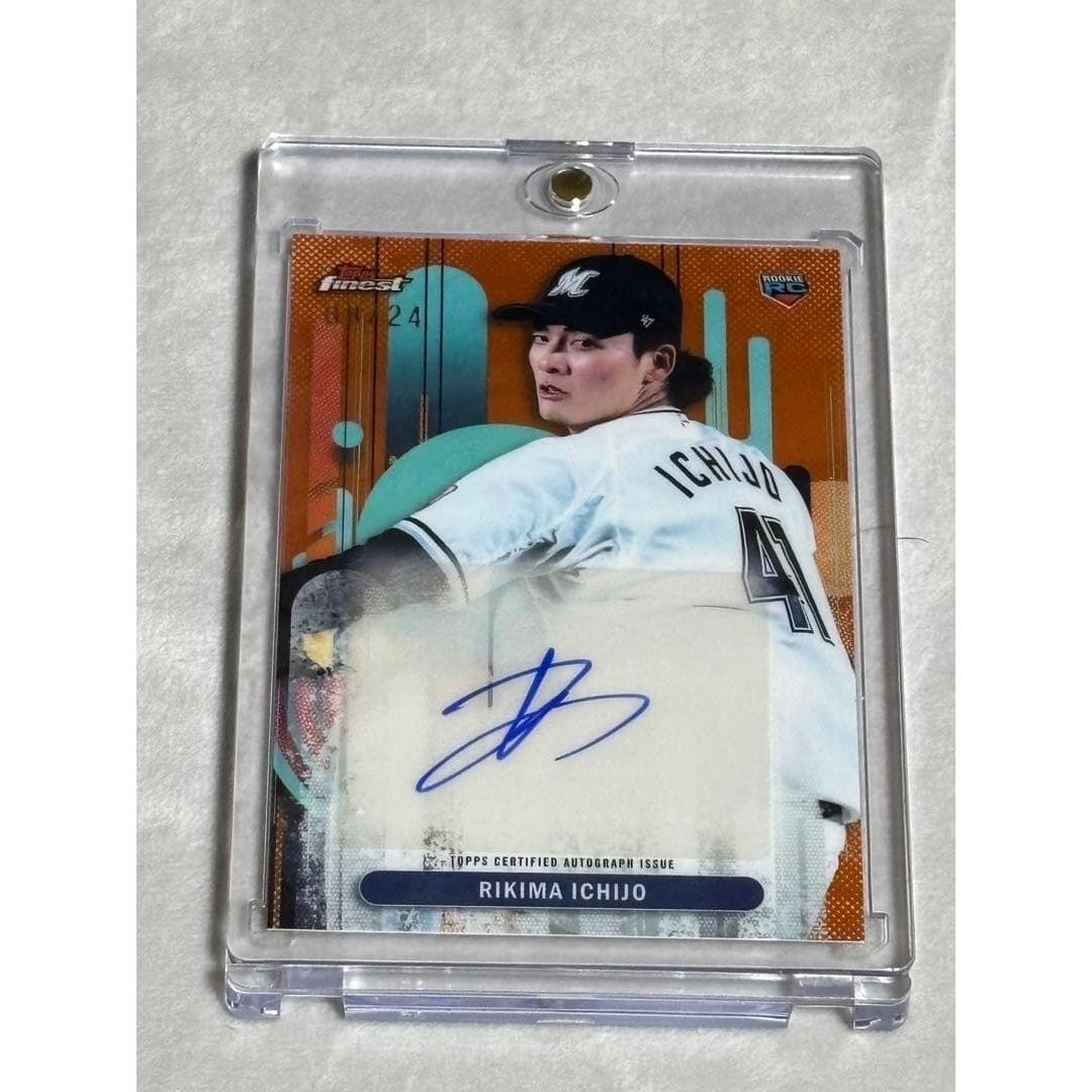 Ichijo Rikishin autograph card 24siri topps finest npb