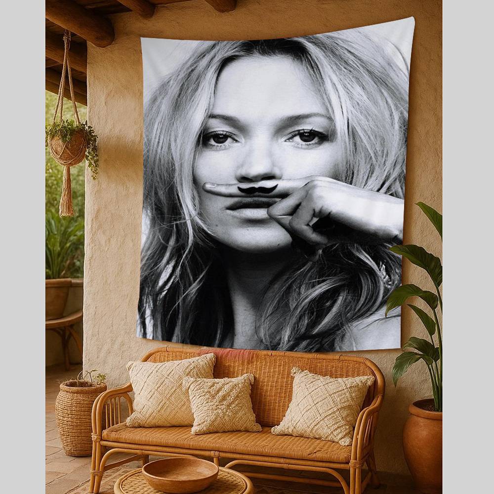 Kate Moss Modern Art Tapestry Wall Hanging Cheap Hippie Wall Hanging Bohemian Wall Tapestries Mandala Wall Hanging Sheets