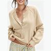 Autumn and Winter New Women's Breasted Semi-open Neck Sweater Versatile Knitted Top Women