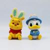 MINISO Zufällige Eine Anime Cartoon Winnie Puuh Stitch Hase Ente Niedliche PVC Actionfigur Handgefertigtes Modell Puppe Spielzeug Kinder Geburtstagsgeschenk