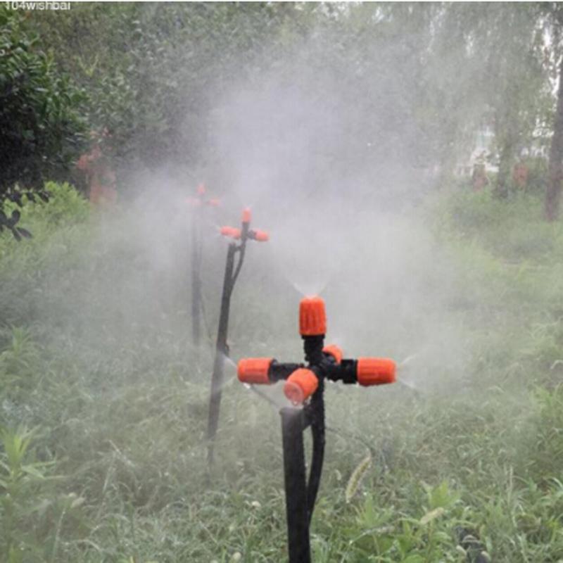 5-Head Adjustable Garden Spray Nozzle Greenhouse Automatic Sprinkler Adapter
