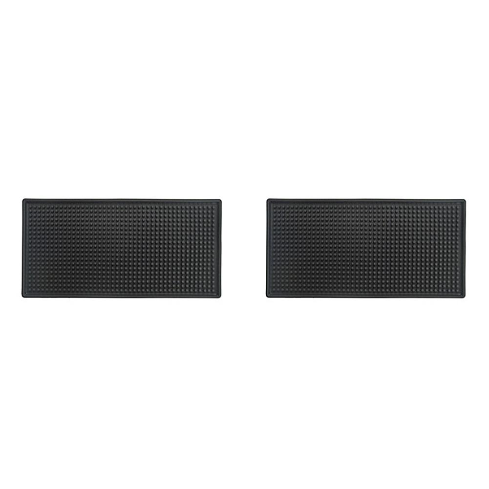 Bar Mat Rubber Coffee Bar Mats Anti-slip PVC Cup Mat Waterproof Heat Resistant Drain Mat for Bar Cafe Barista Cocktail Bartender Cup Holders 5