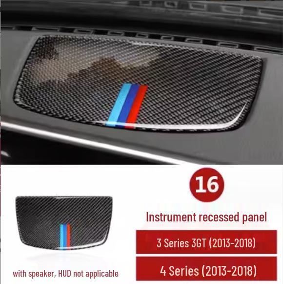 BMW řady 3 & 4 F30, 316i, 320li GT Karbonový interiérový kryt konzoly
