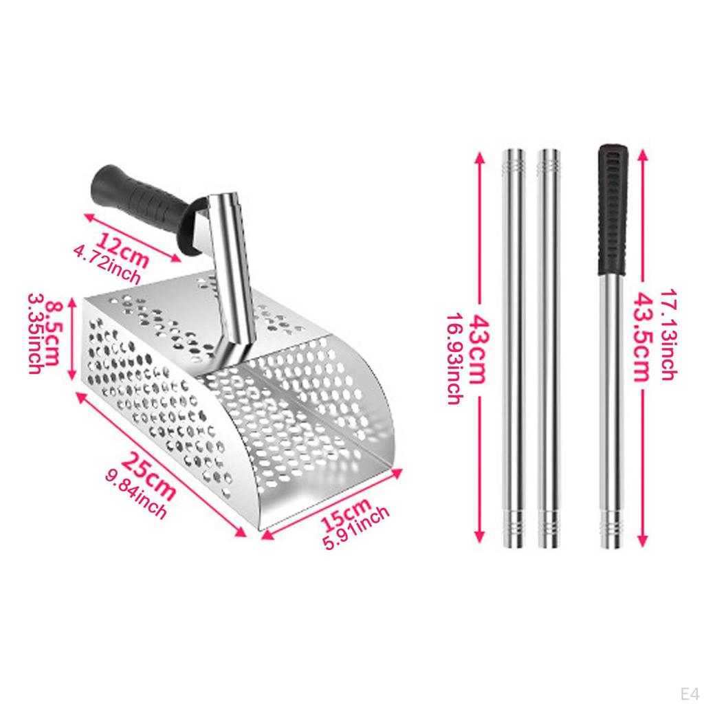 , Dipper, Handy Scoop for Finding Beach Objects, Sturdy Tool Collecting Shells, Mesh