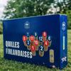 Jeu de Quilles Finlandaises - FFF - Produit Officiel Équipe de France FFF - Bois naturel - 12 quilles + lanceur - Transportable