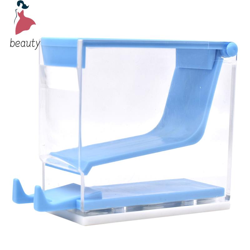 Dental Cotton Roll Dispenser Holder Press Type Box Holder Dental White Blue Color Orthodontics Products Dentistry Lab Supplies