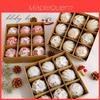 Christmas Ball Decor Set With Vintage Finish For Holiday Tree Ornaments