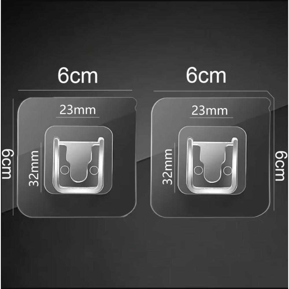 

1PC 2PCS Self-adhesive Tape Buckle Holder Bathroom Shampoo Storage Racks Plastic Shelf Storage Organization Shelves Support 2030