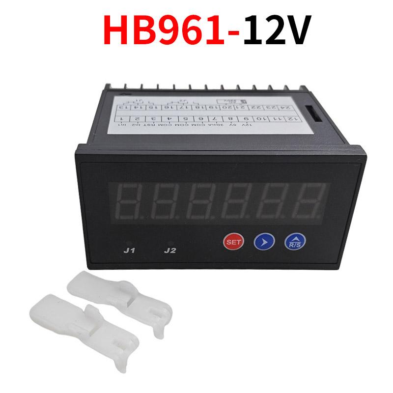 HB961 Intelligent Reversible Counter Meter 12V 24V HP961 6-Digit Digital Display Raster Table 2 Group OutputV 24V 220V 85-260V 1
