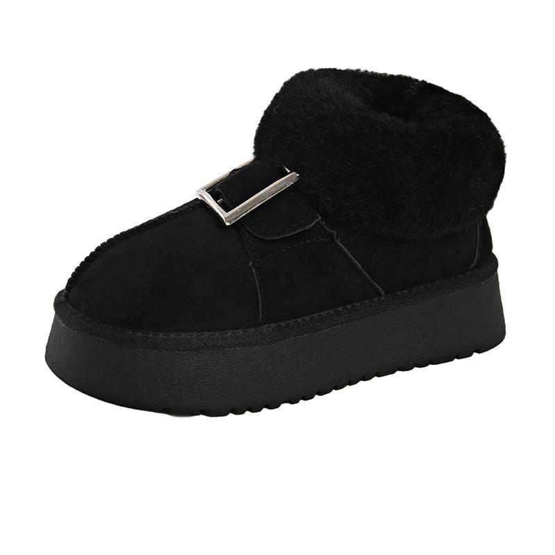 

Foreign trade 35~ 41 yards thick-soled women s cotton shoes 2024 autumn and winter explosion velvet thickened warm snow boots 35 чёрный